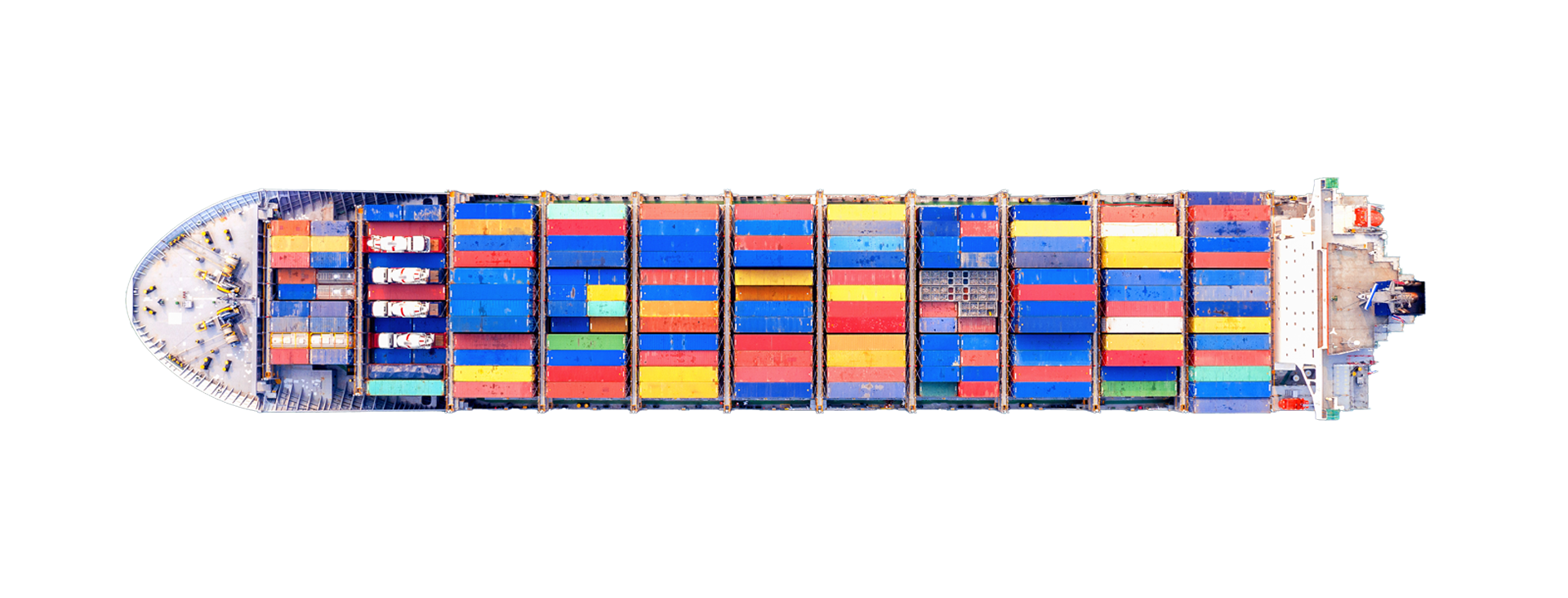 Container vessel carrying agricultural goods
